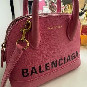 Balenciaga XXS Ville Vibrant Pink Leather Bag